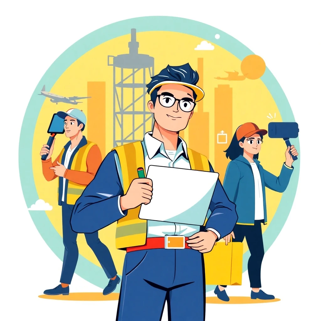 清掃の仕事風景