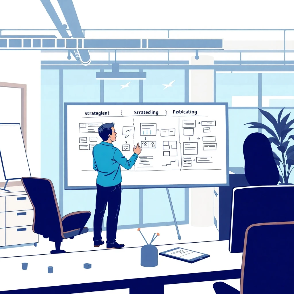 Strategizing in the office