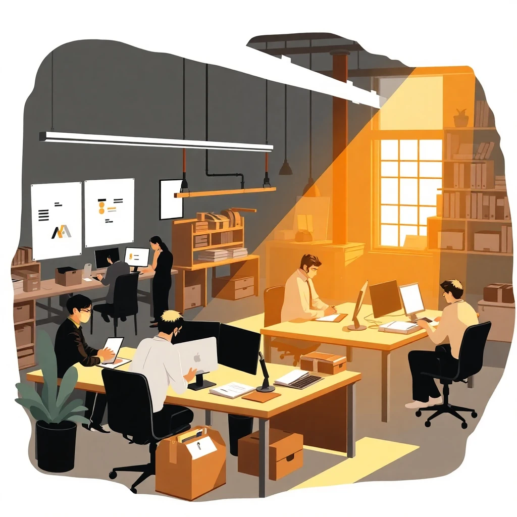 Modern office environment