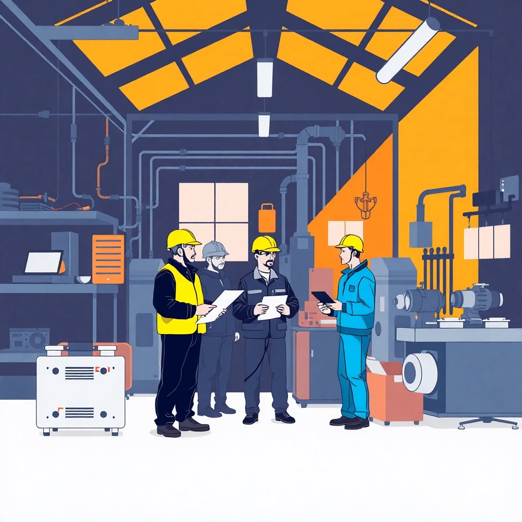 Engineers in discussion