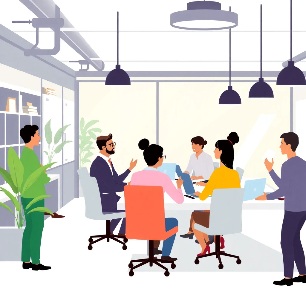 Diverse corporate setting