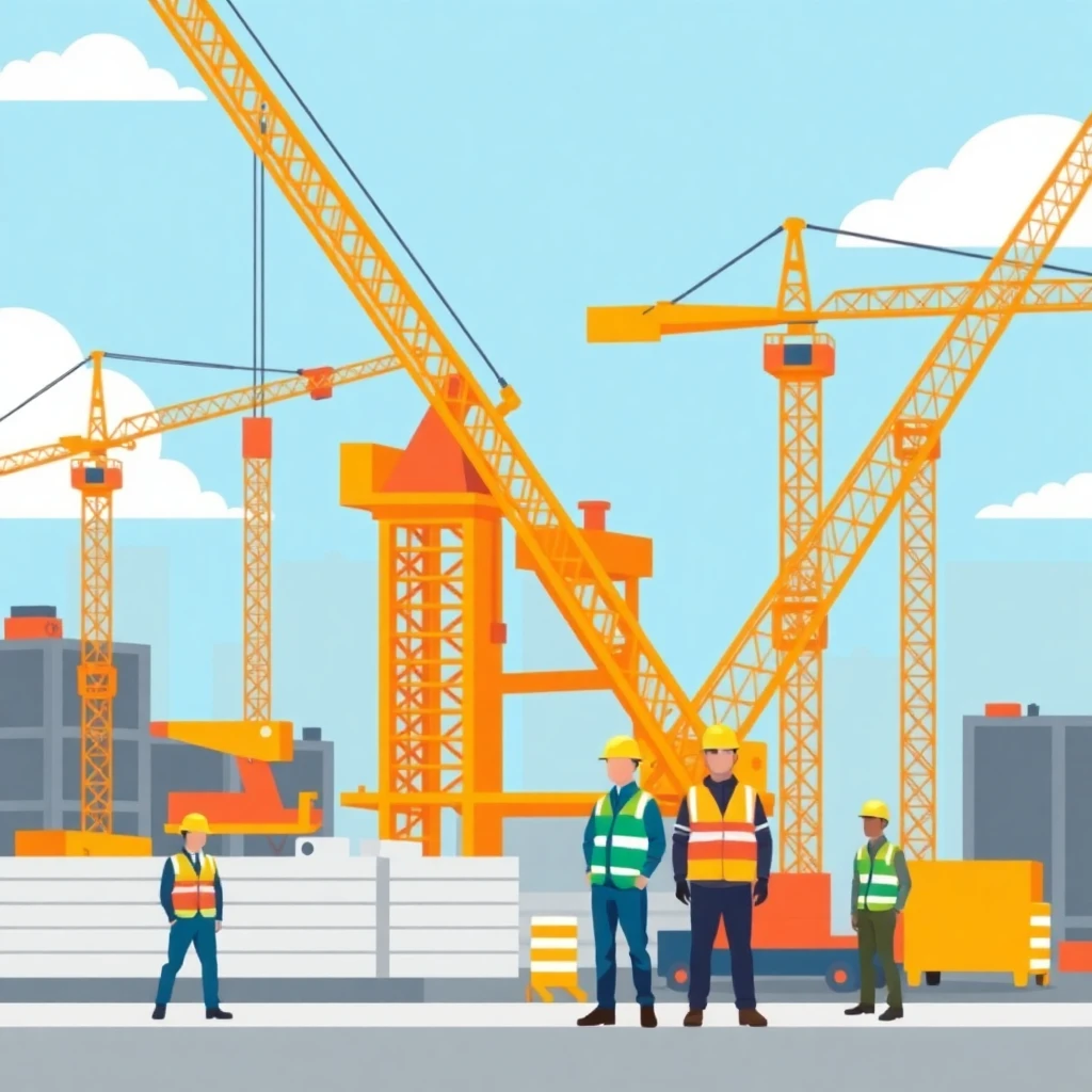Heavy construction site
