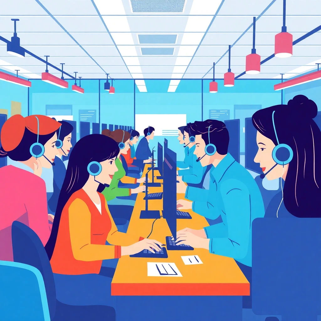 Traditional office customer service