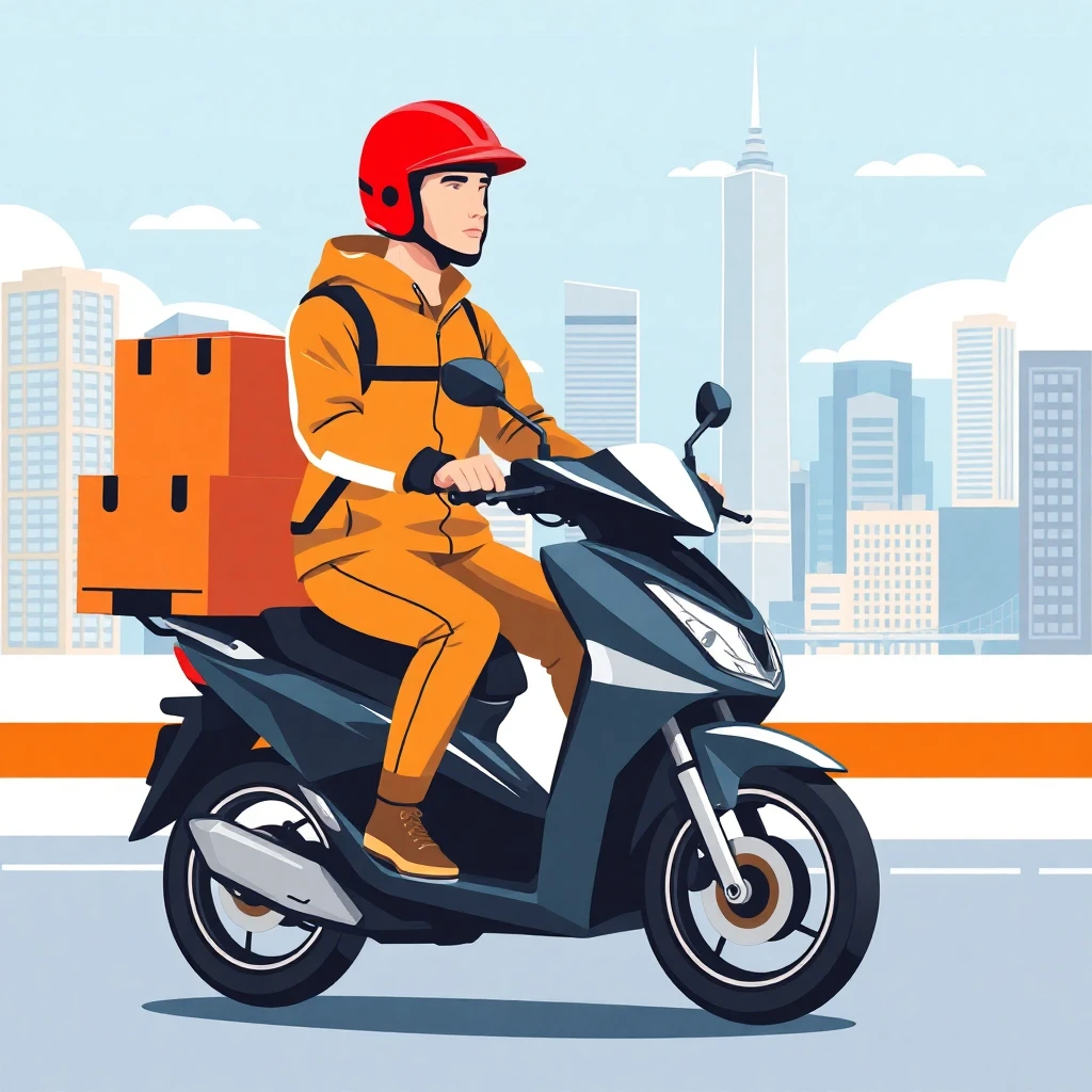 High-paying delivery job scene