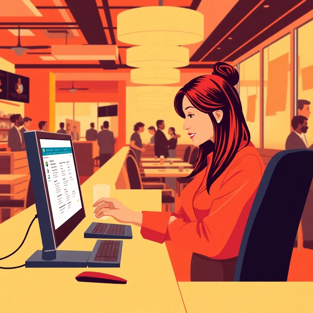 Restaurant receptionist