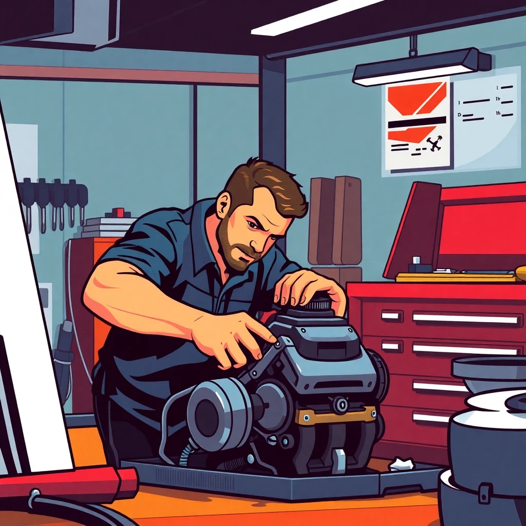 Mechanic at work