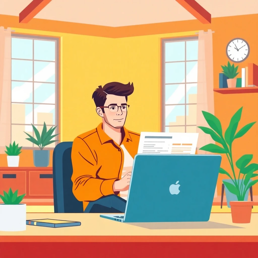 Freelancer reviewing job offers