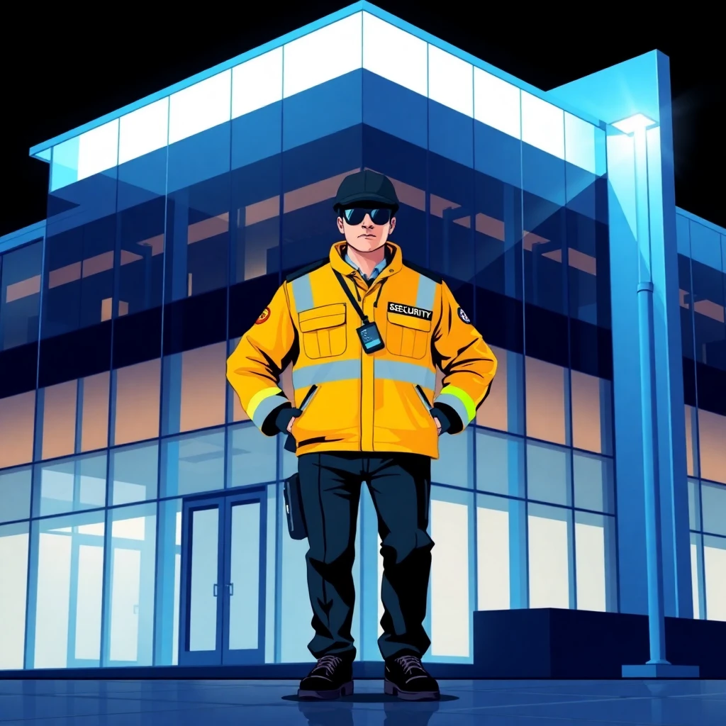 Security guard on patrol