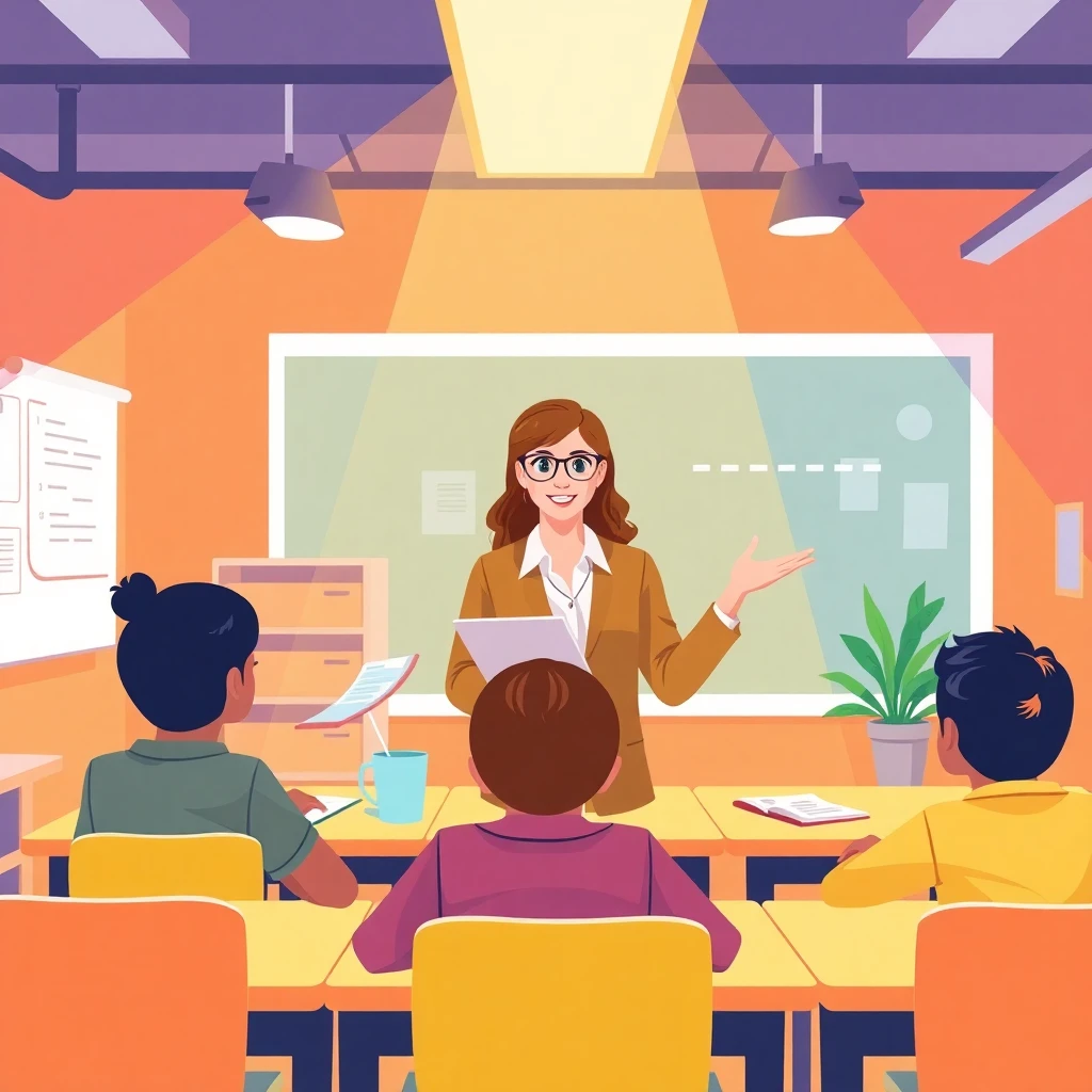 Engaging modern classroom setting