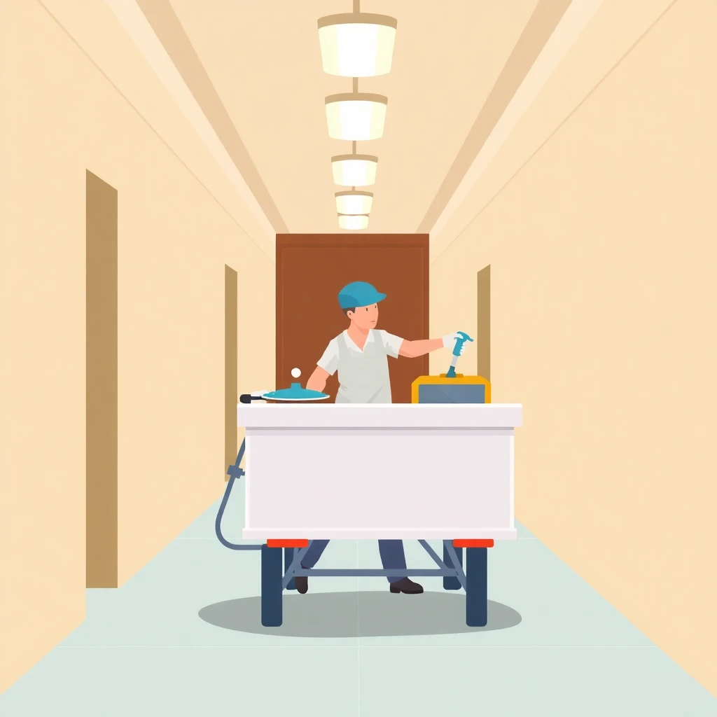 Trabajo de limpieza en hotel