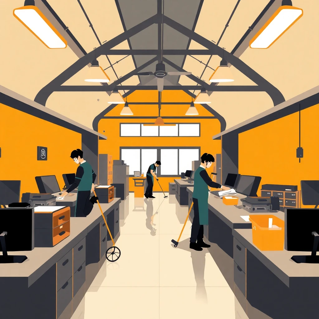 Office cleaning environment