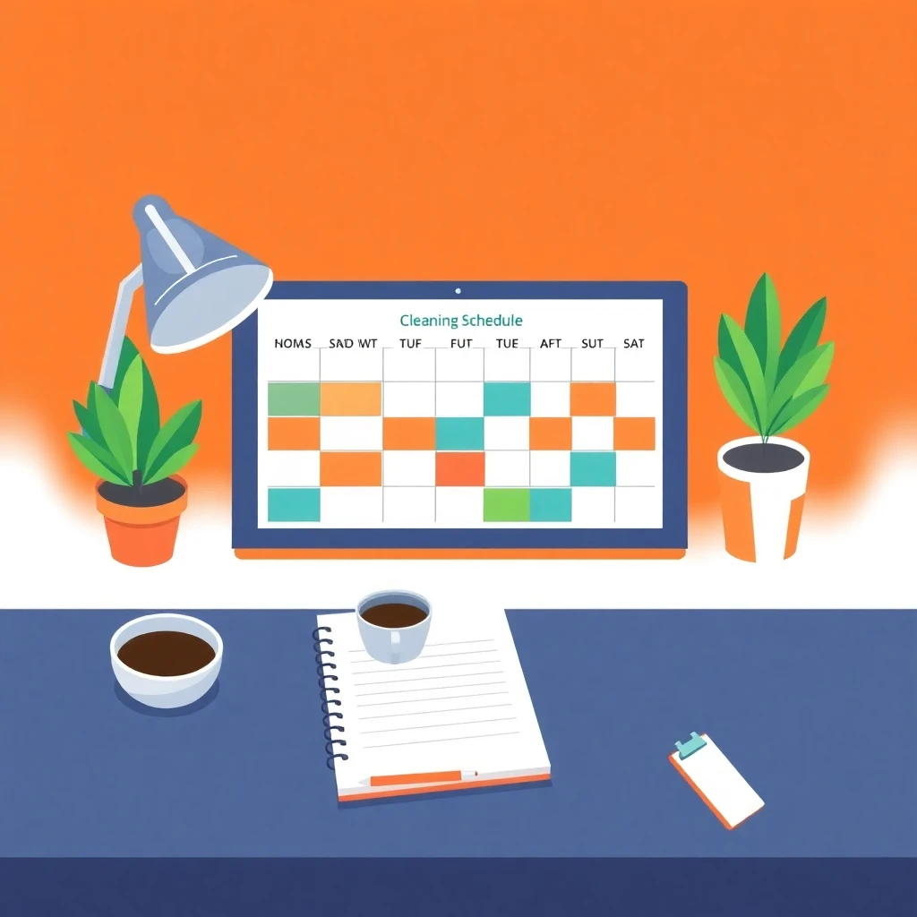 Structured cleaning job setup