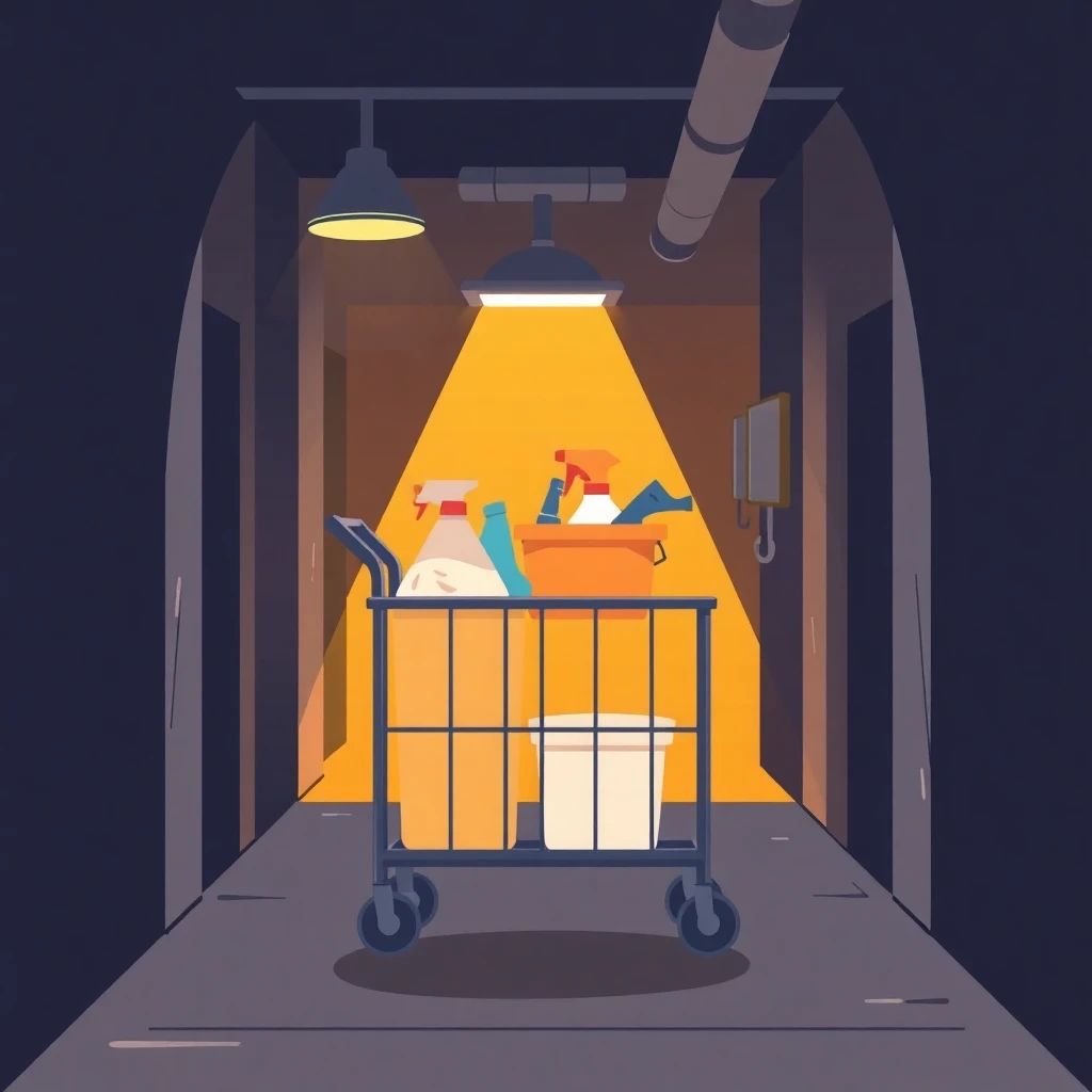 Cleaning supplies ready for action