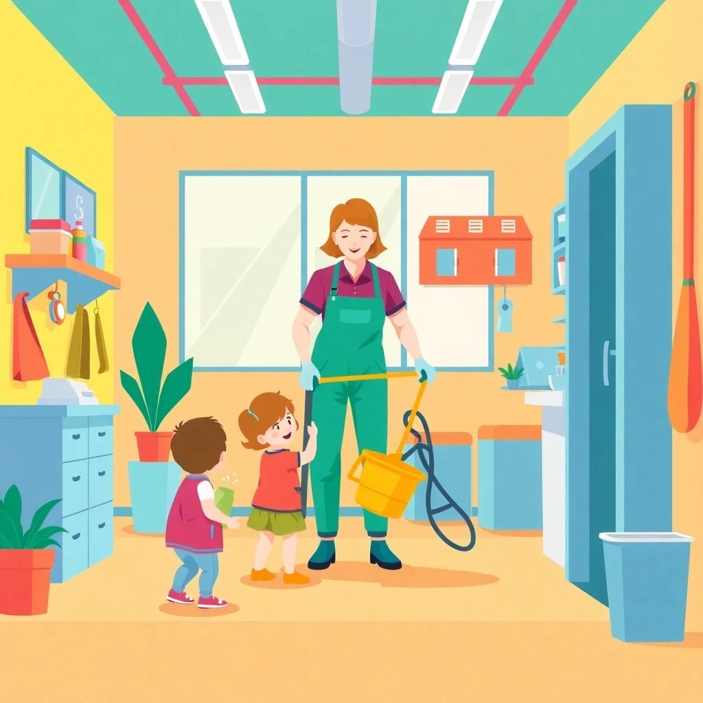 Cleaning in an early childhood setting