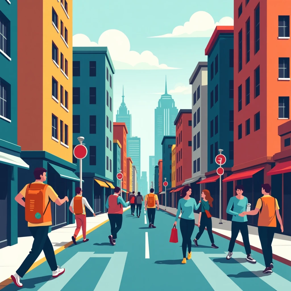 Urban commuting for flexible jobs