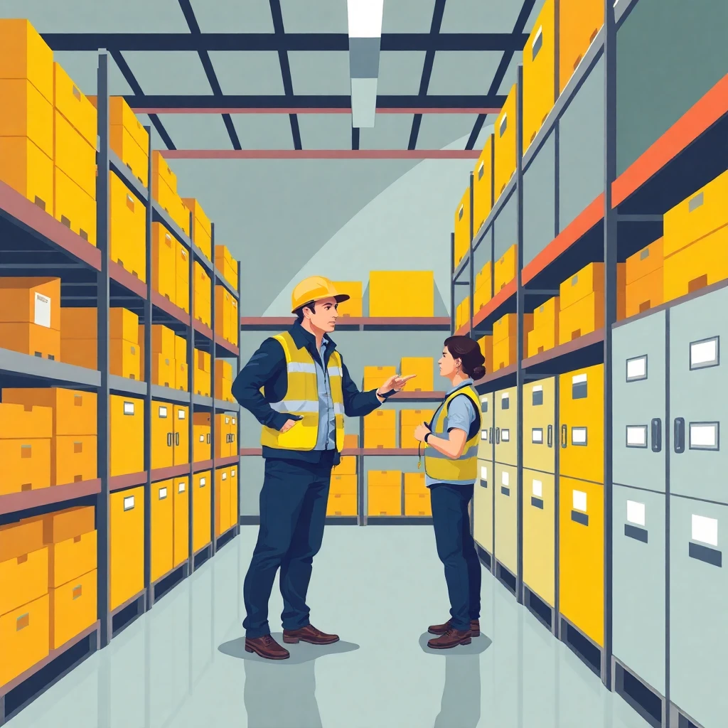 Liderança em ambiente de armazém