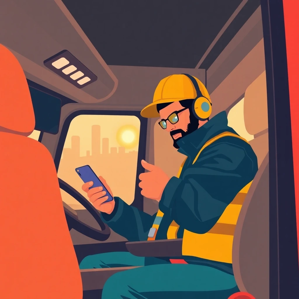 Conductor de reparto utilizando tecnología