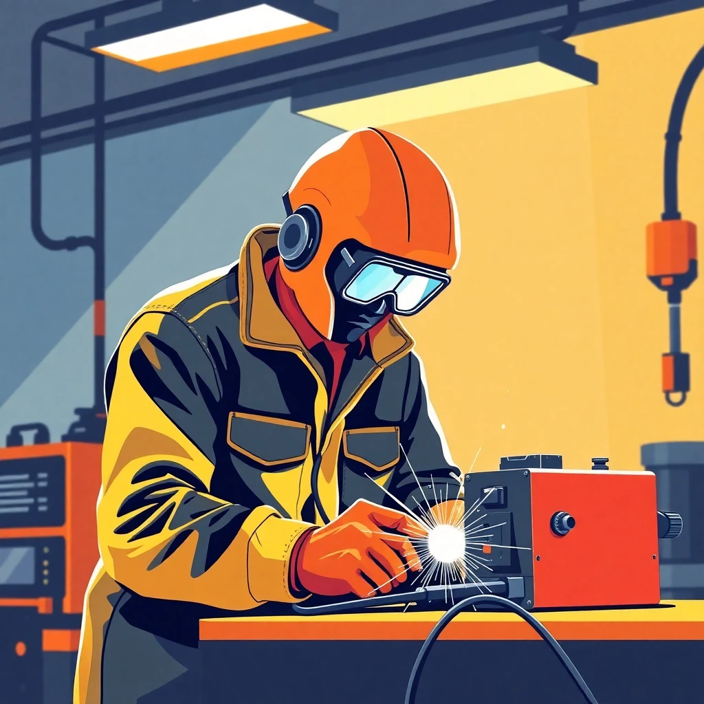 Aprendiz de soldador TIG