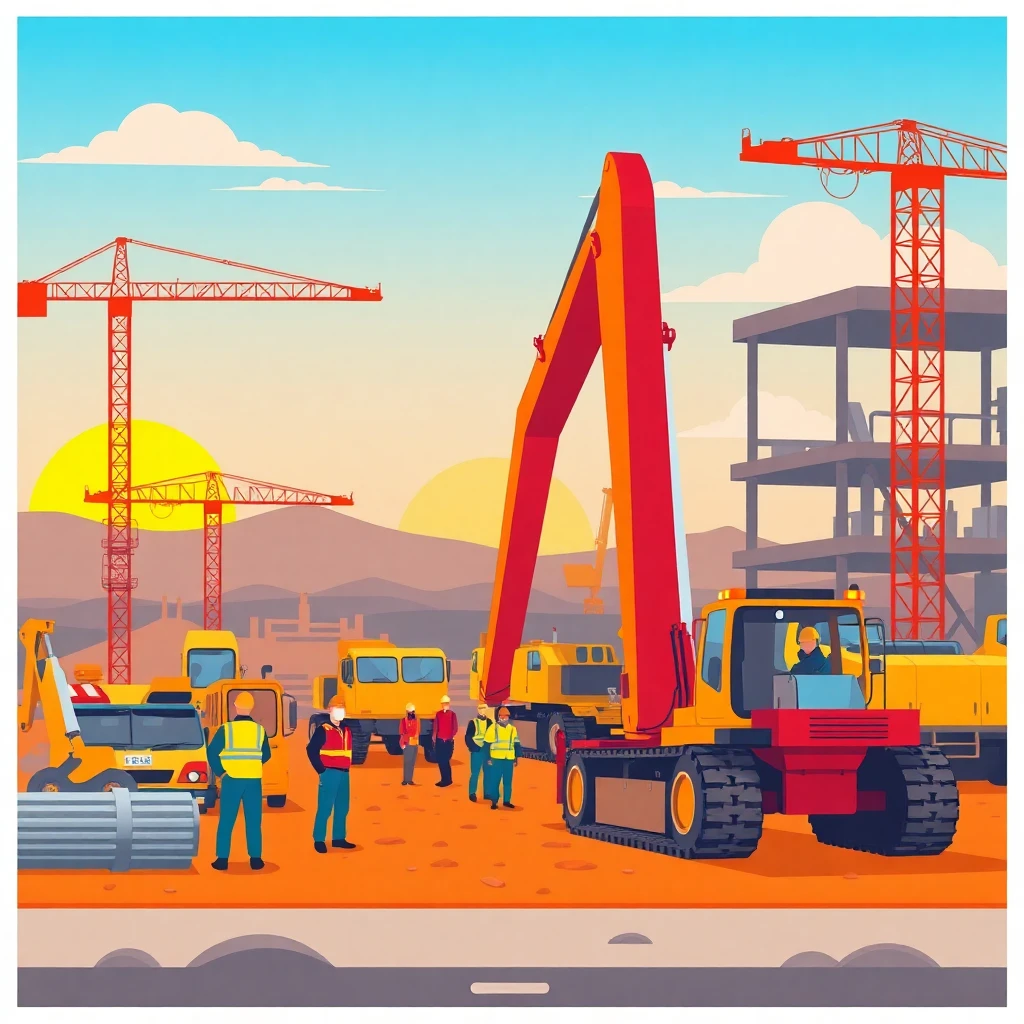 Active construction site