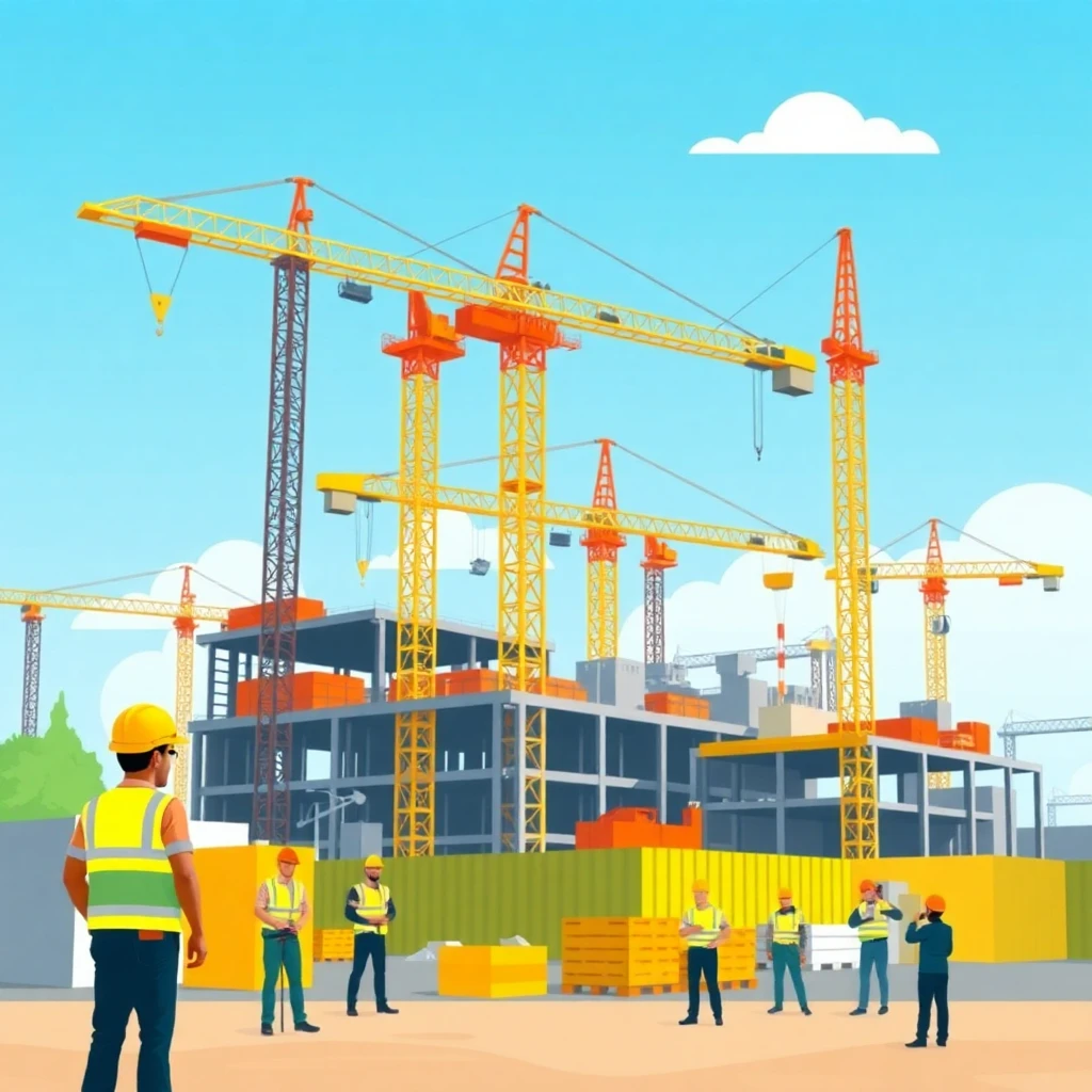 Active construction site