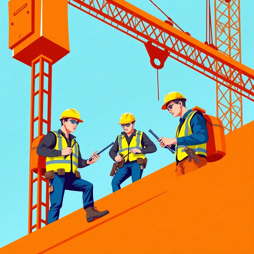 Skilled construction workers