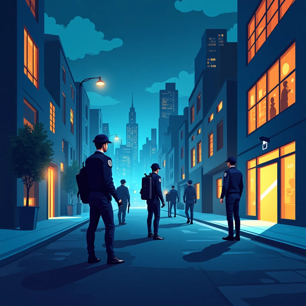 Nighttime security patrol
