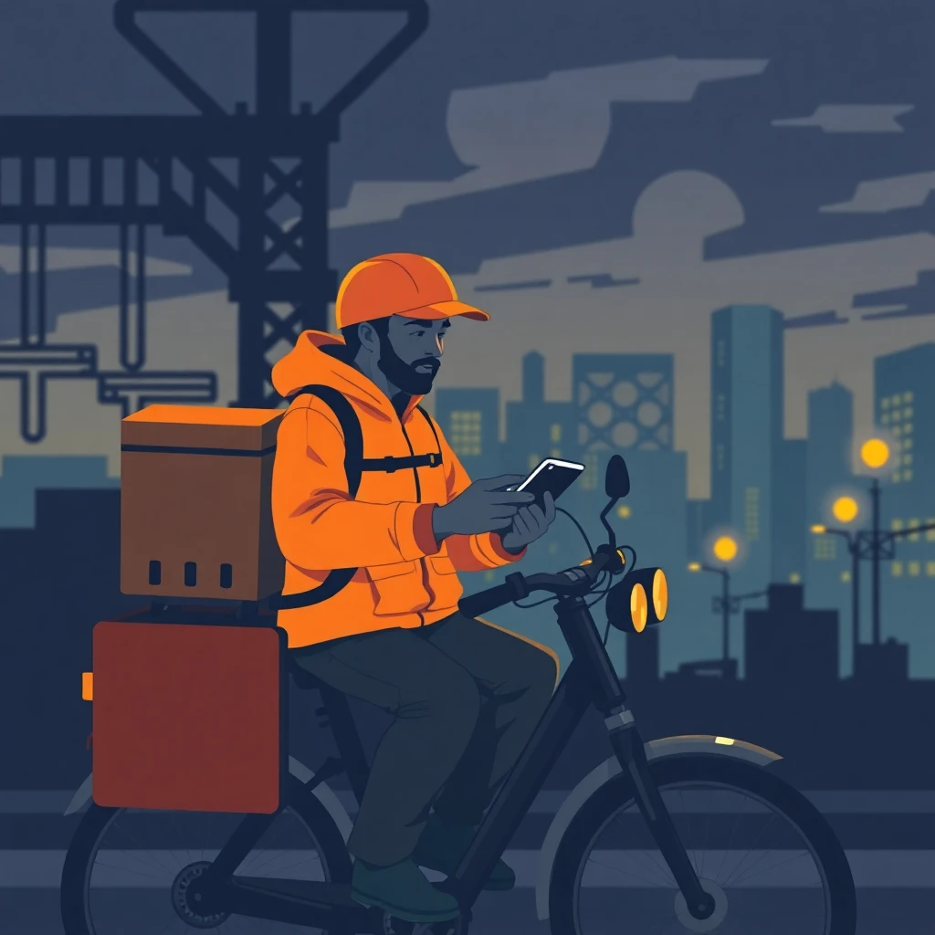 Evening delivery hustle