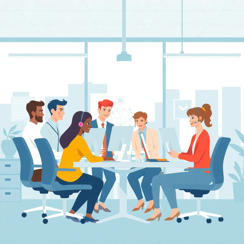 International customer service team