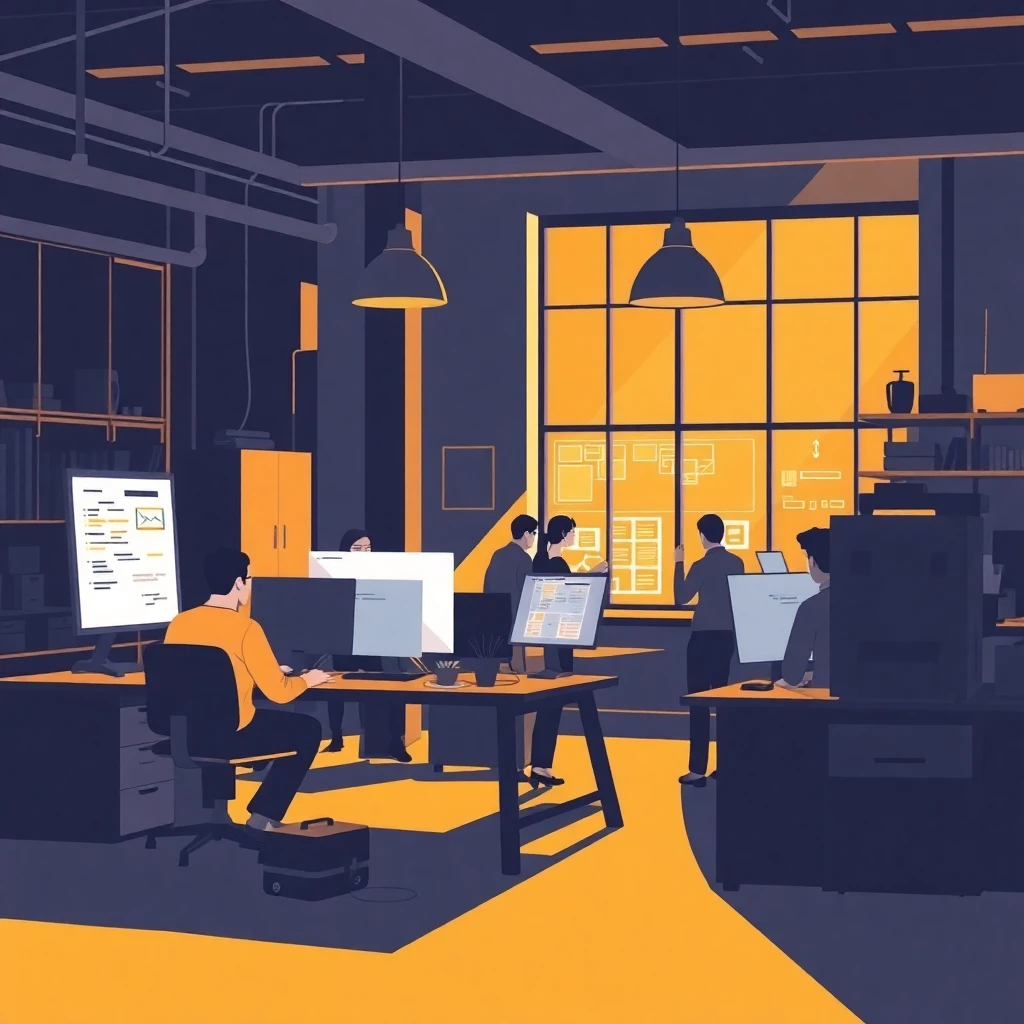 Data analysts at work