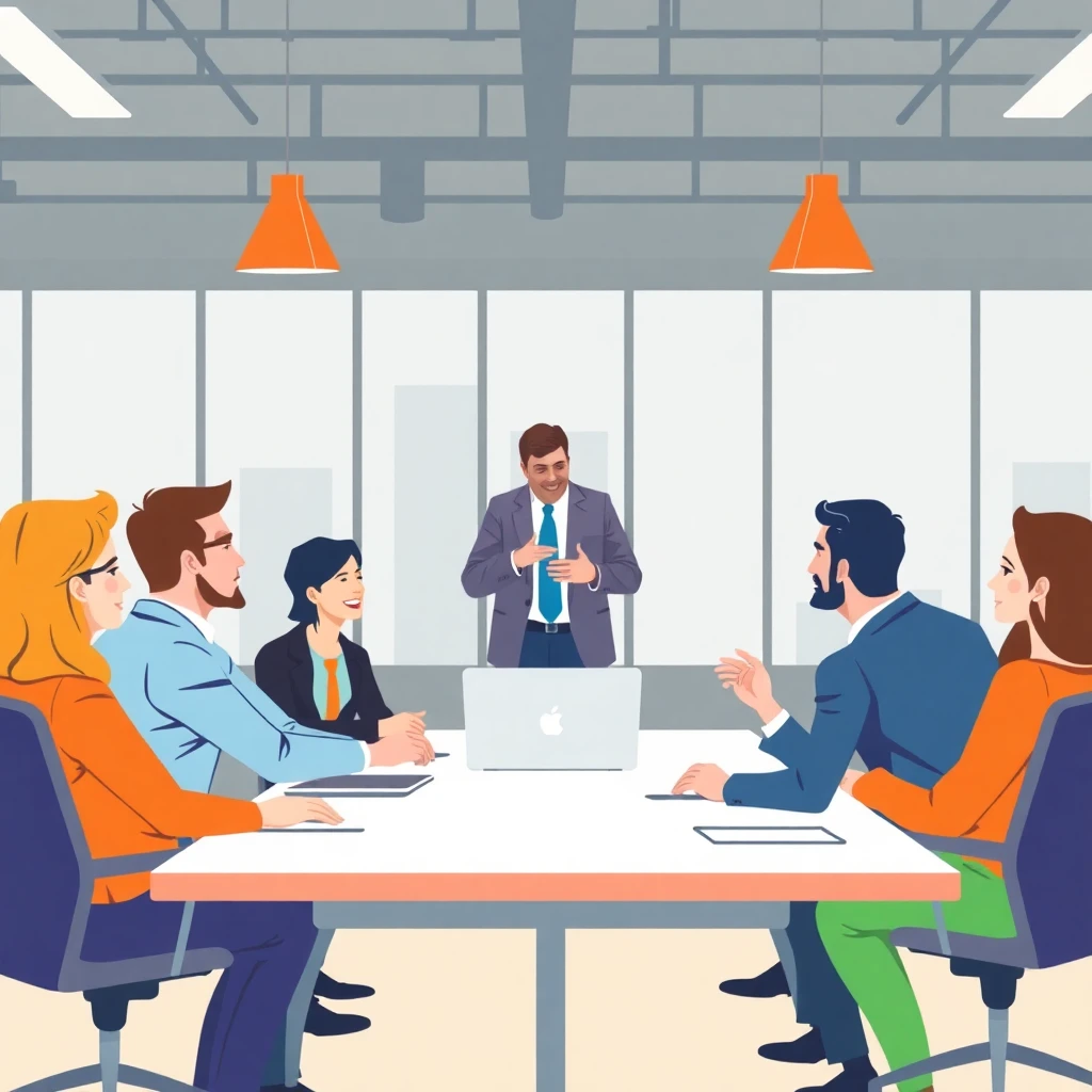 Senior professional leading a team