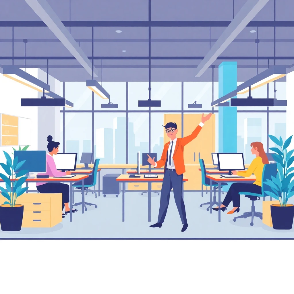 Fast-growing tech company office