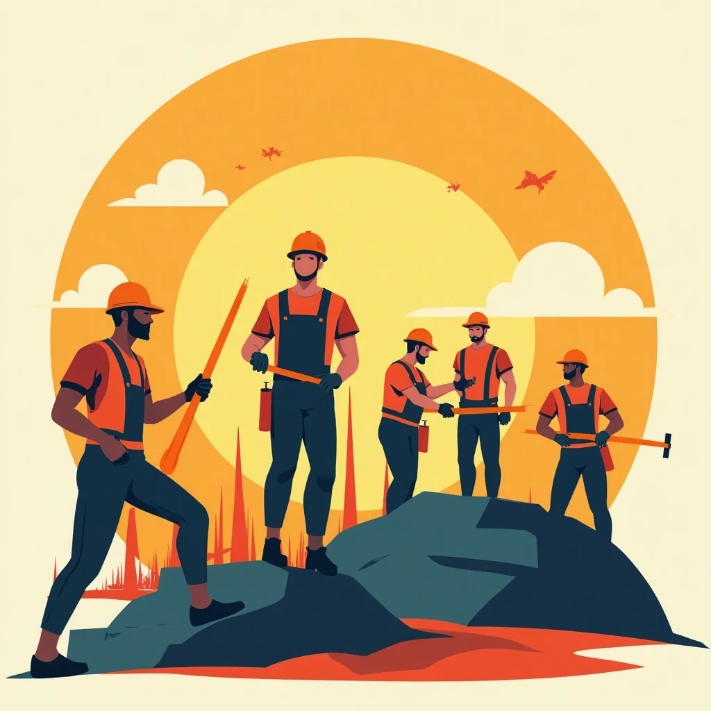 Construction teamwork