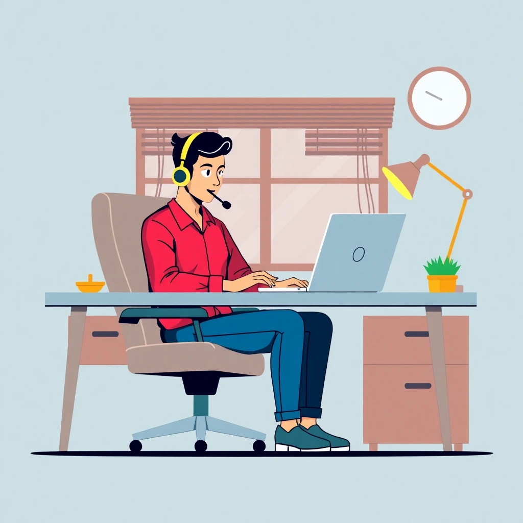 Remote customer service work