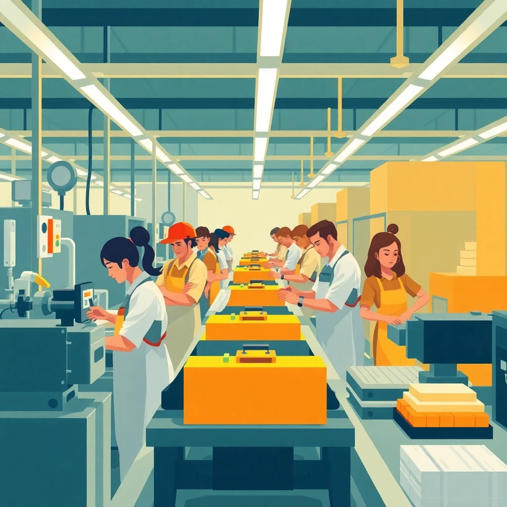 Modern manufacturing facility