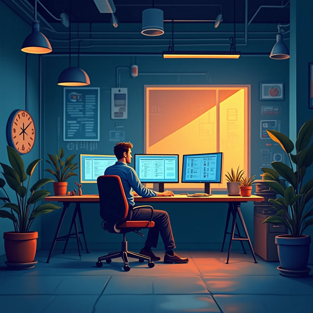 IT professional at work