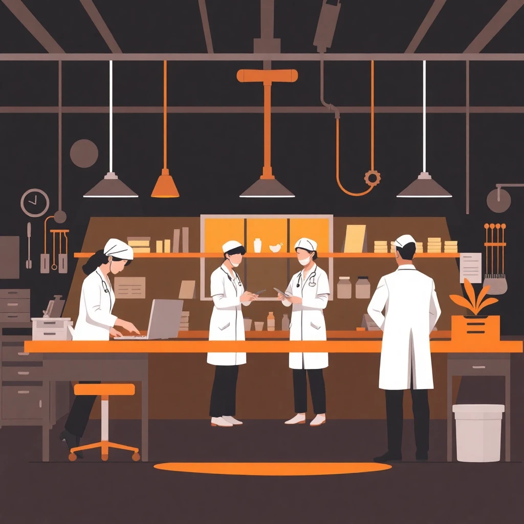 Well-staffed nurse station