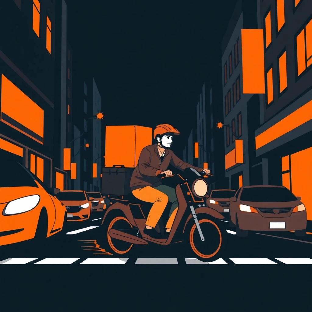 Urban delivery driver