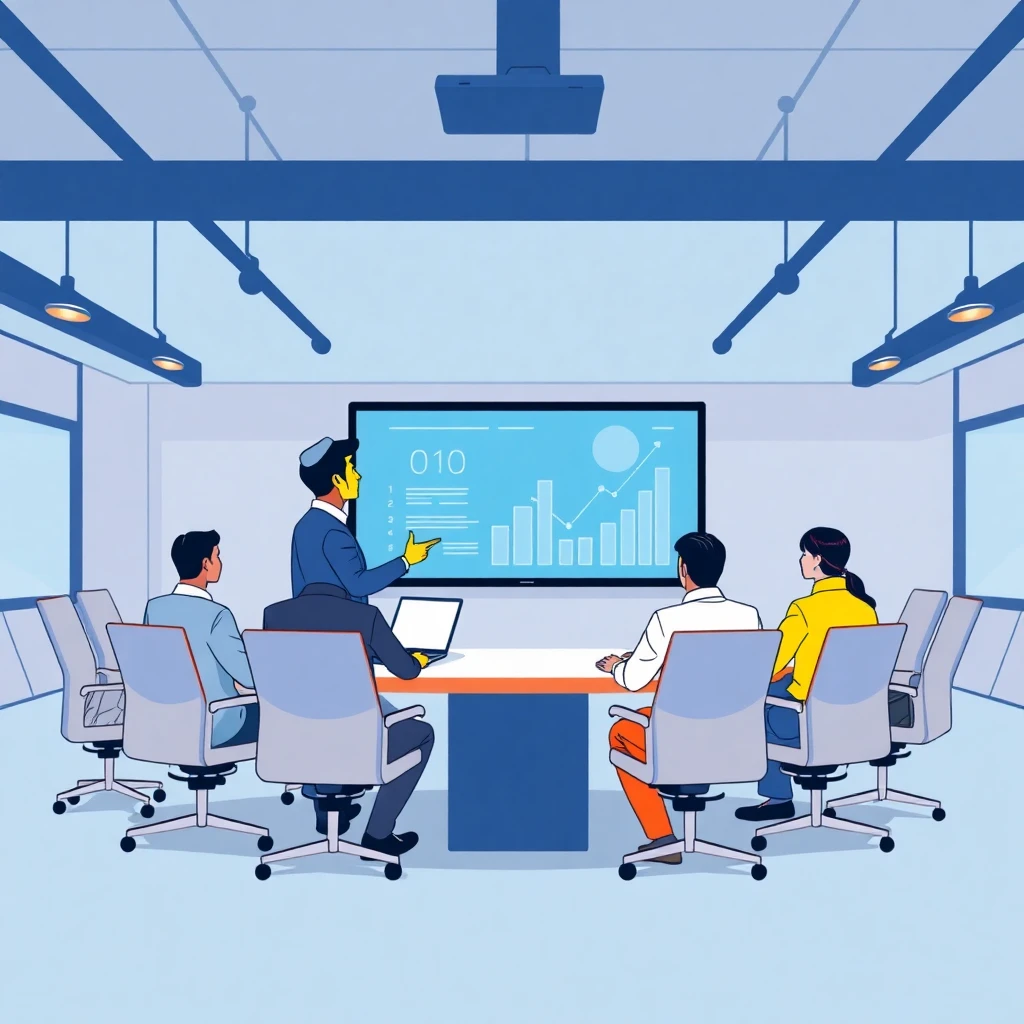 Gerente de proyectos en acción