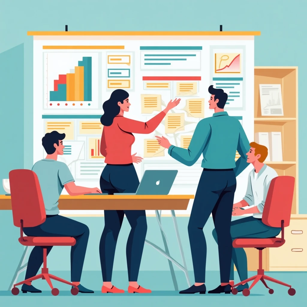 Gestor de proyectos en acción