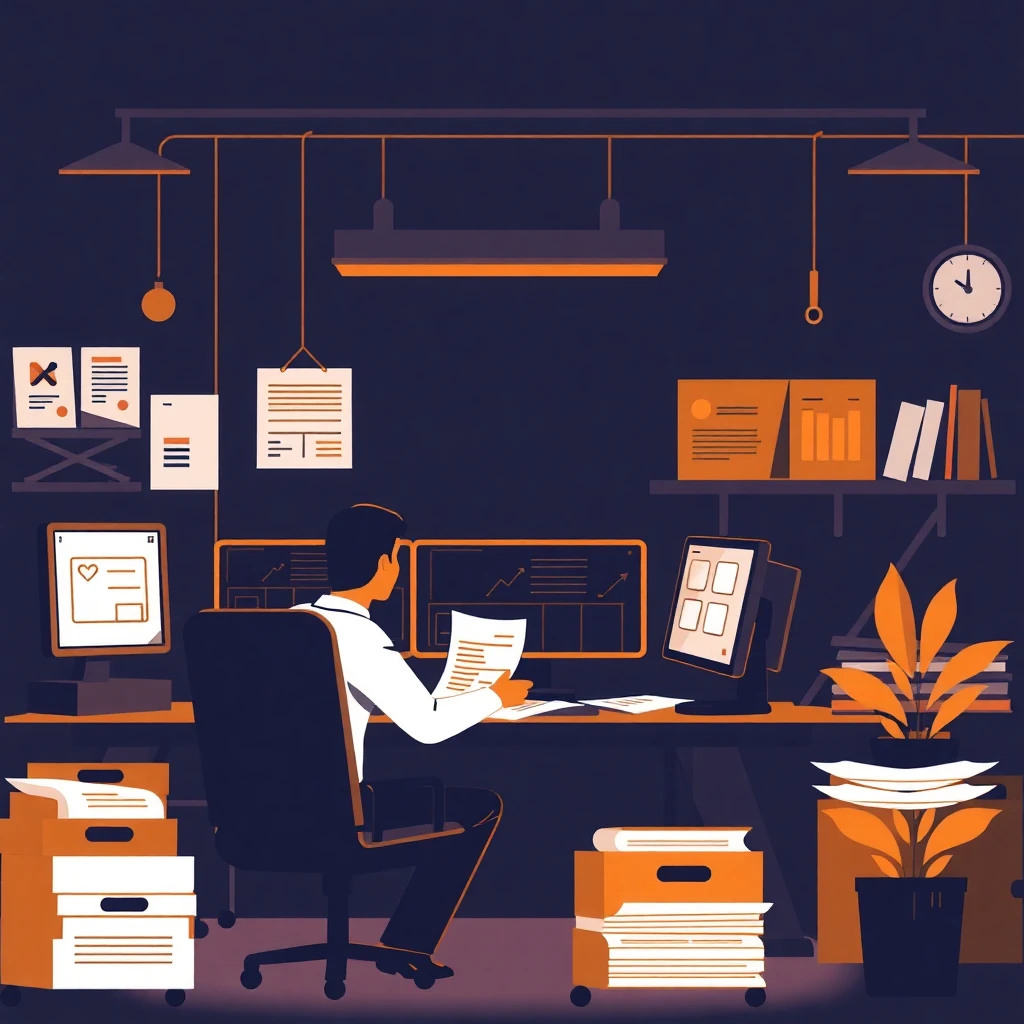 Ambiente de oficina moderna