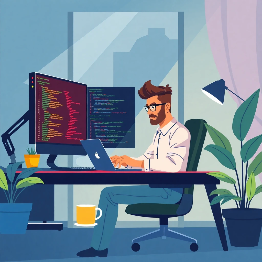 Desarrollador de software en casa