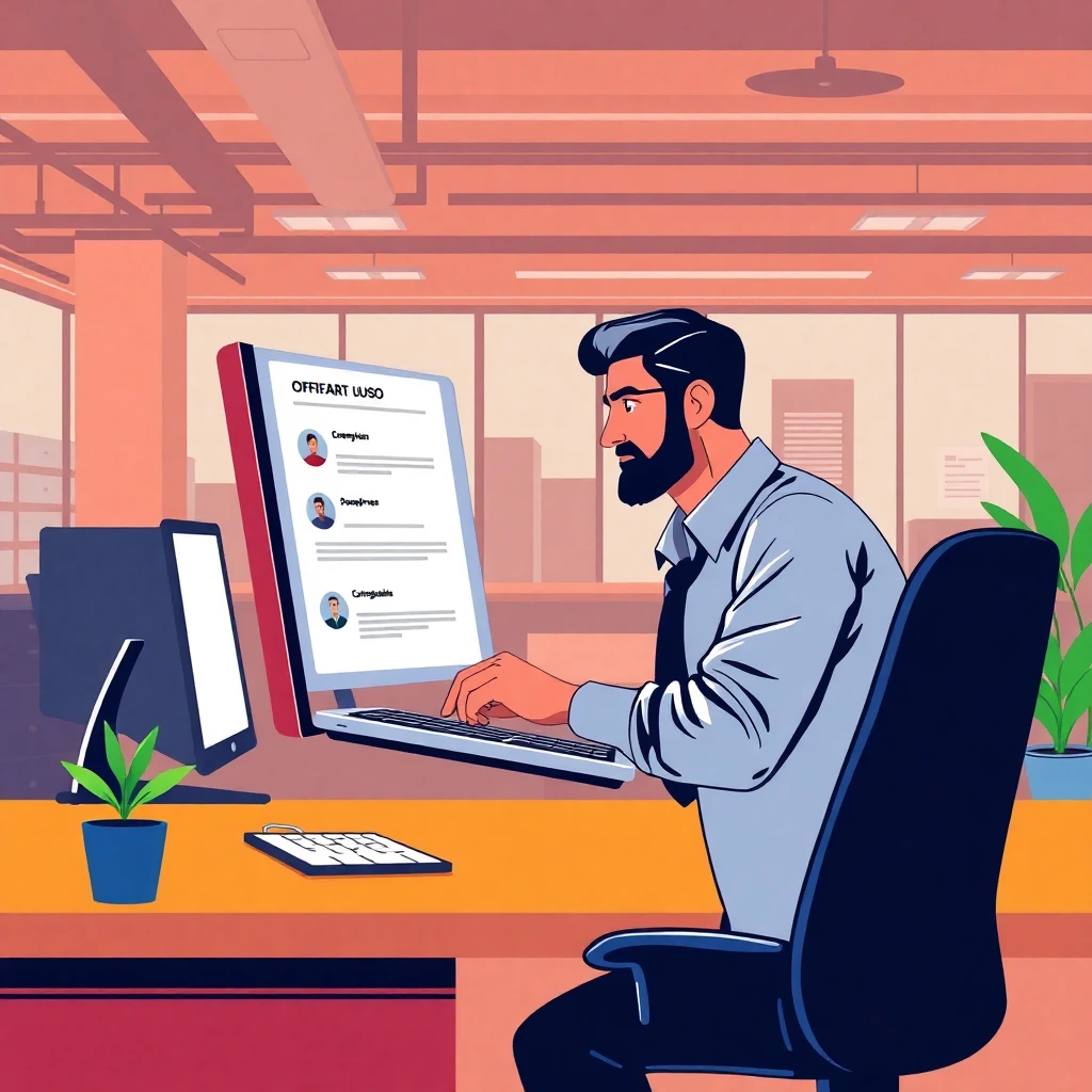 Revisando ofertas de trabajo