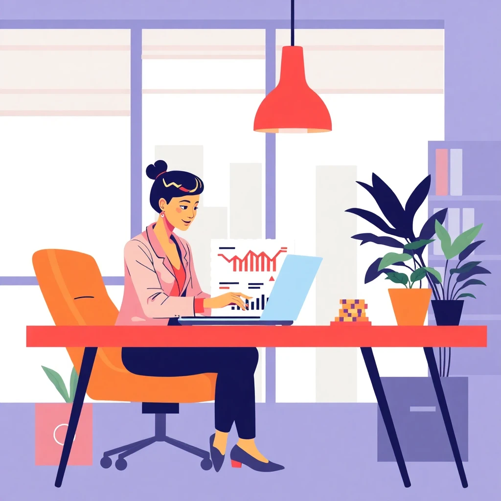 Trabalho dinâmico em escritório