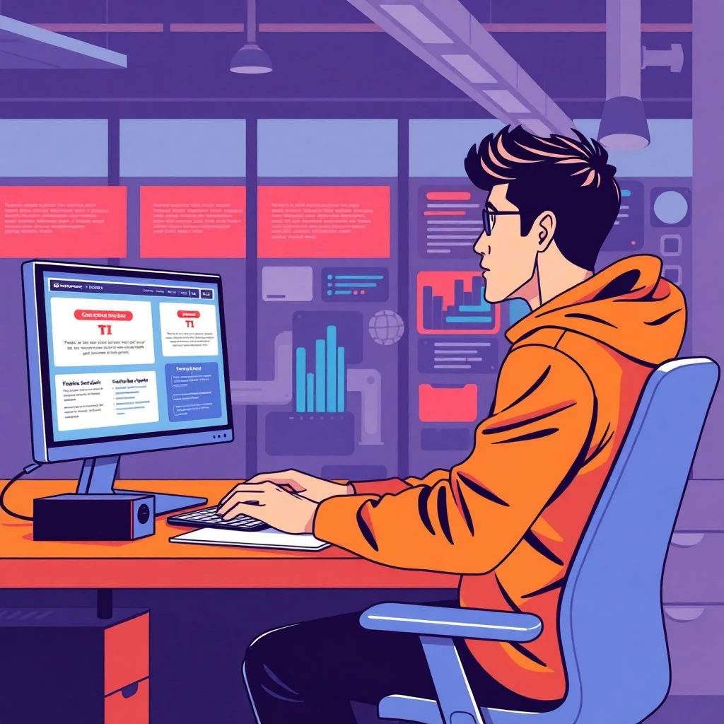 Desenvolvedor analisando gráficos de salários