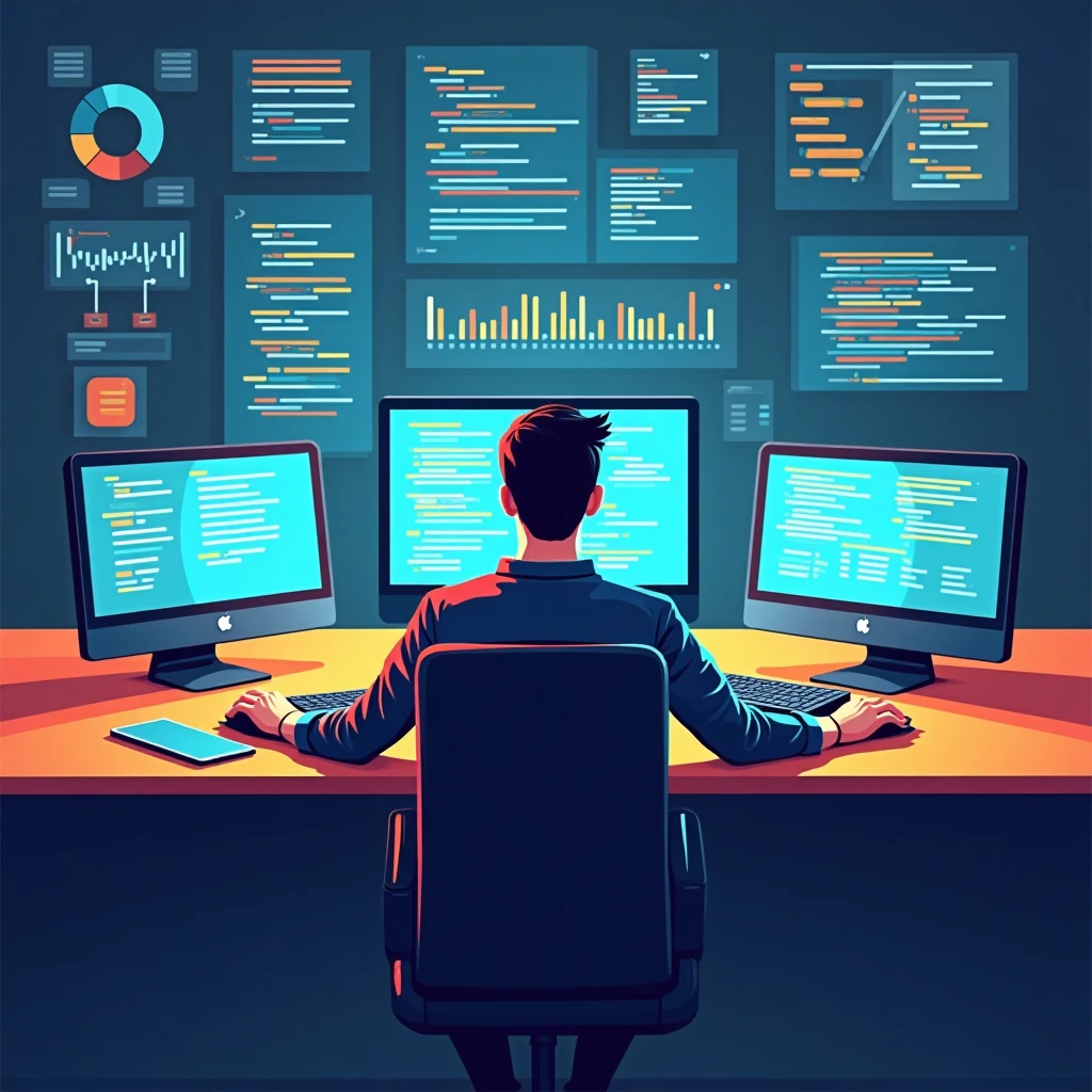Desenvolvedor em ação