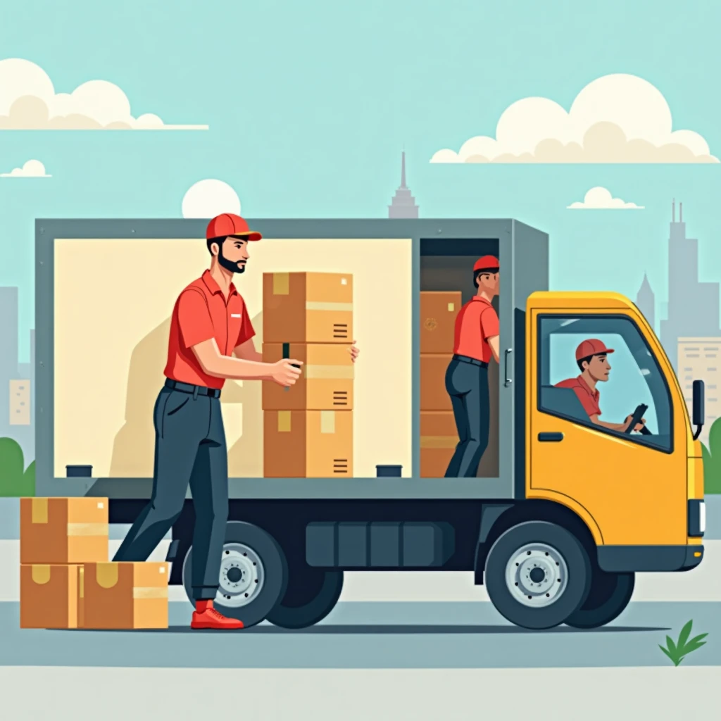 Repartidor de Amazon en acción
