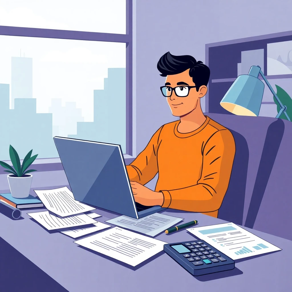 Remote finance work setting