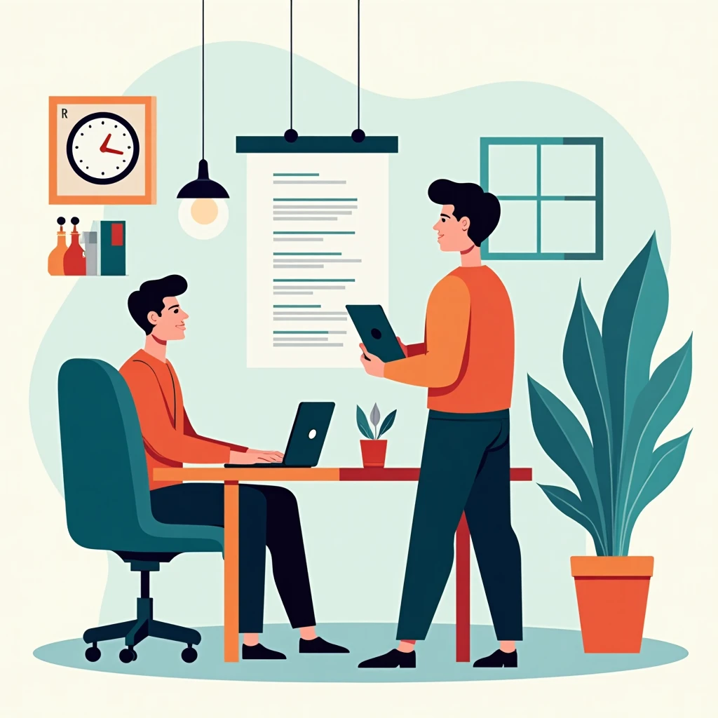 Professional reviewing job offers