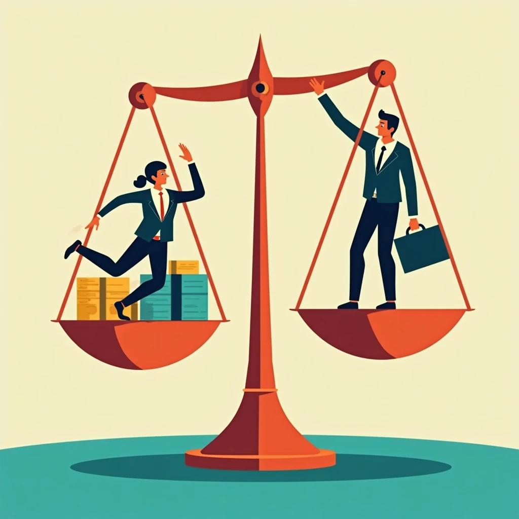 Balance scales illustration
