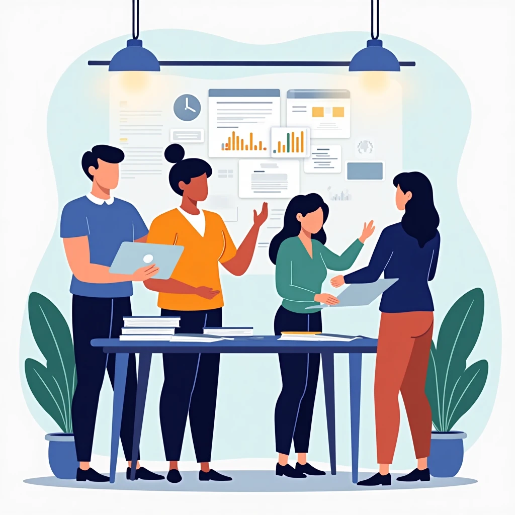 Collaborative finance project meeting